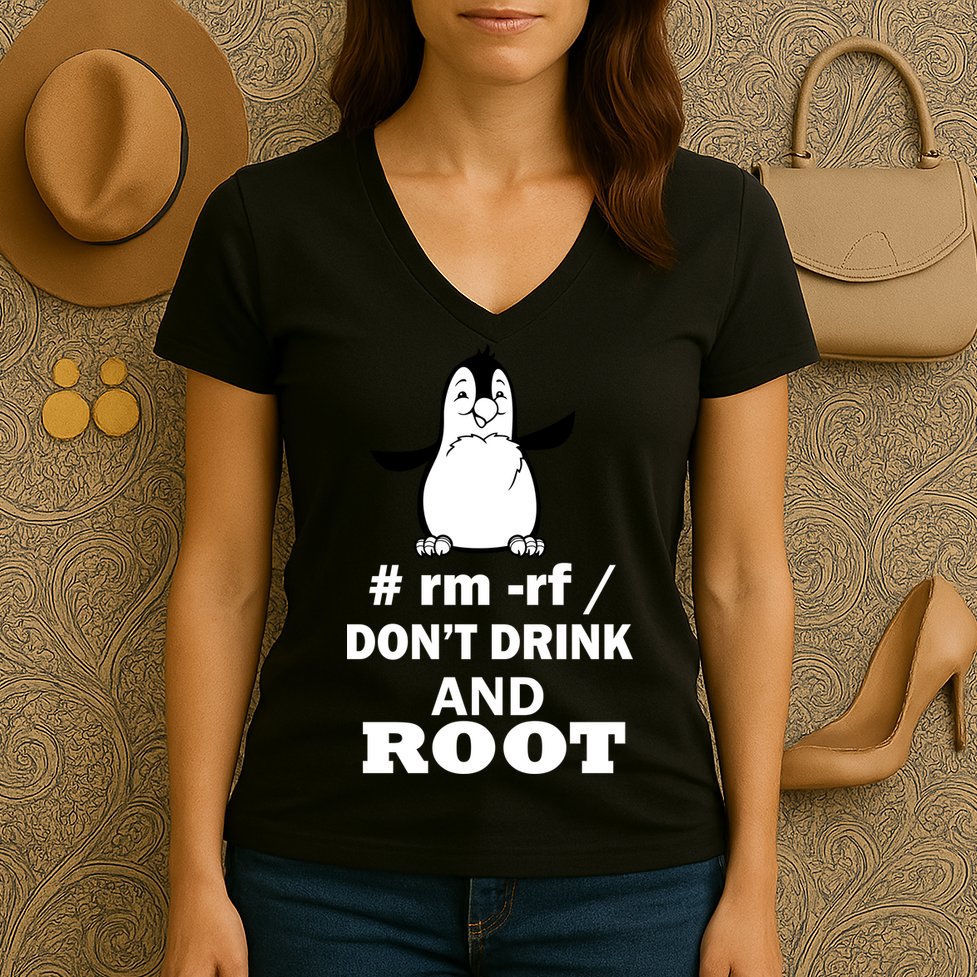 Don't Drink And Root Women's V-Neck T-Shirt