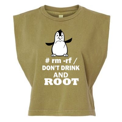 Don't Drink And Root Garment-Dyed Women's Muscle Tee