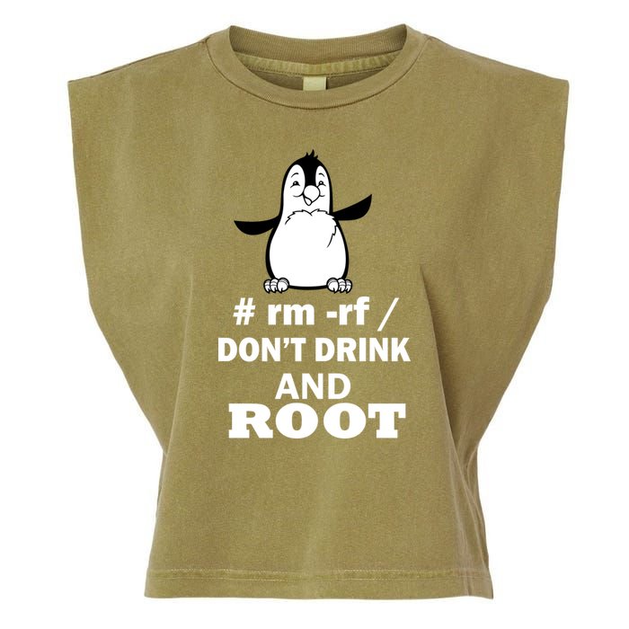 Don't Drink And Root Garment-Dyed Women's Muscle Tee