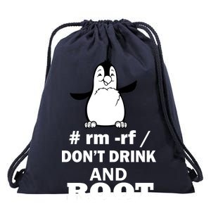 Don't Drink And Root Drawstring Bag