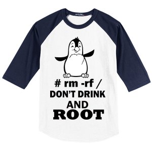 Don't Drink And Root Baseball Sleeve Shirt