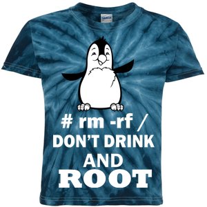 Don't Drink And Root Kids Tie-Dye T-Shirt