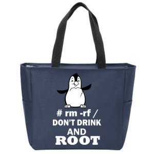 Don't Drink And Root Zip Tote Bag