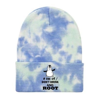 Don't Drink And Root Tie Dye 12in Knit Beanie