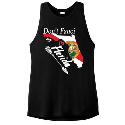 Don't Fauci My Florida Flag Vintage Ladies PosiCharge Tri-Blend Wicking Tank