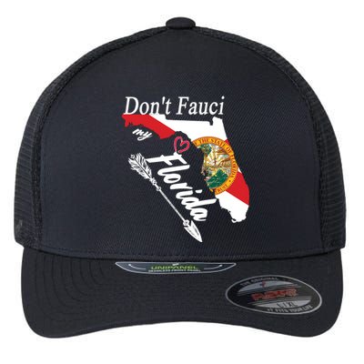 Don't Fauci My Florida Flag Vintage Flexfit Unipanel Trucker Cap