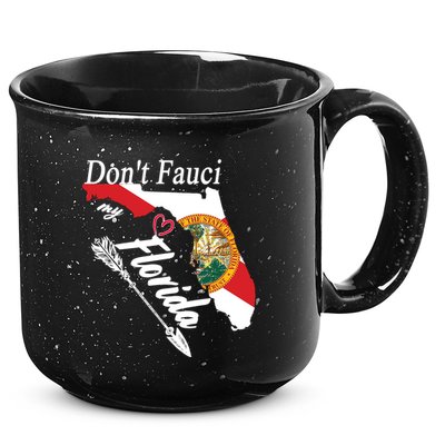 Don't Fauci My Florida Flag Vintage 15oz Campfire Ceramic Mug