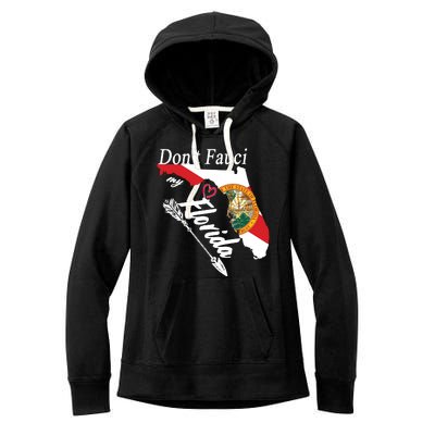 Don't Fauci My Florida Flag Vintage Women's Fleece Hoodie