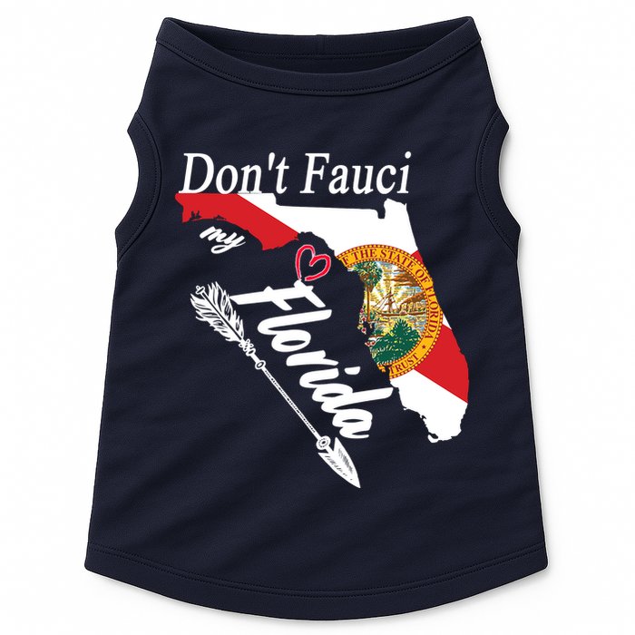 Don't Fauci My Florida Flag Vintage Doggie Tank