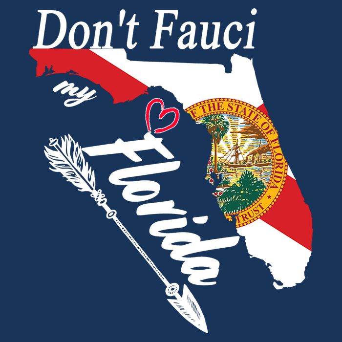 Don't Fauci My Florida Flag Vintage Doggie Tank