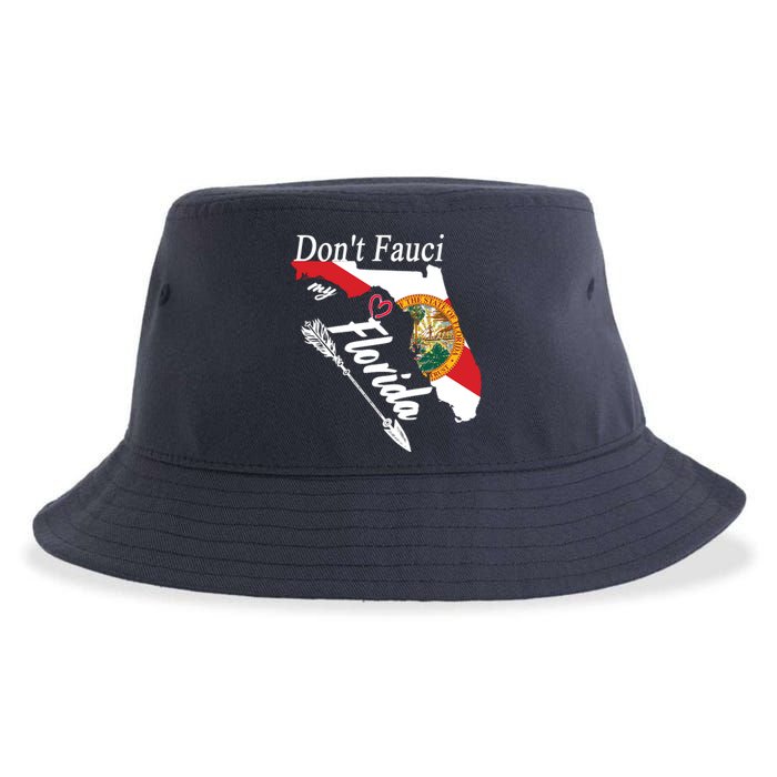 Don't Fauci My Florida Flag Vintage Sustainable Bucket Hat