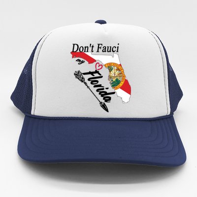 Don't Fauci My Florida Flag Vintage Trucker Hat