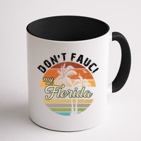 Don't Fauci My Florida Retro Palm Trees Mug