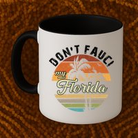 Don't Fauci My Florida Retro Palm Trees Mug