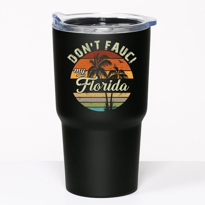 Don't Fauci My Florida Retro Palm Trees Tumbler