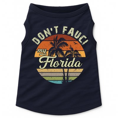 Don't Fauci My Florida Retro Palm Trees Doggie Tank