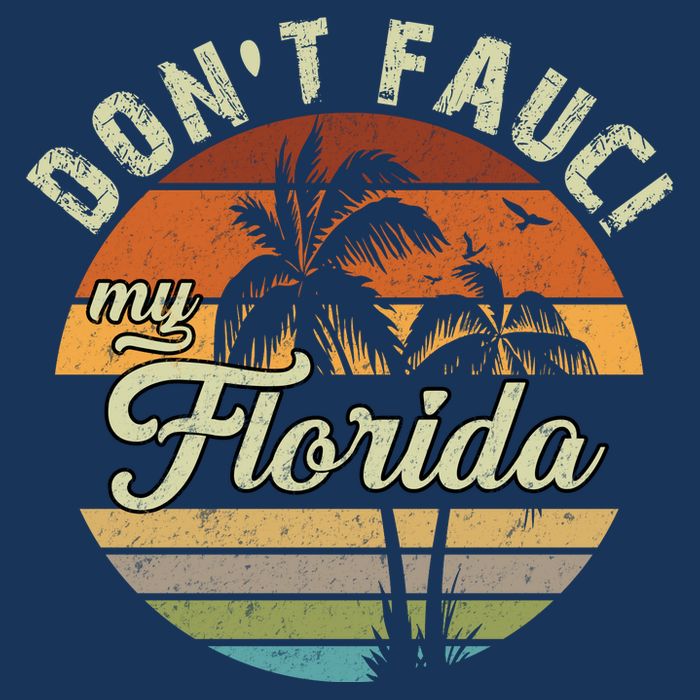 Don't Fauci My Florida Retro Palm Trees Sustainable Bucket Hat
