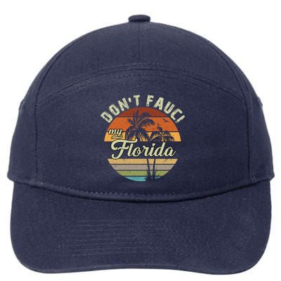 Don't Fauci My Florida Retro Palm Trees 7-Panel Snapback Hat