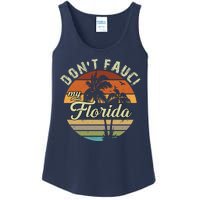 Don't Fauci My Florida Retro Palm Trees Ladies Essential Tank