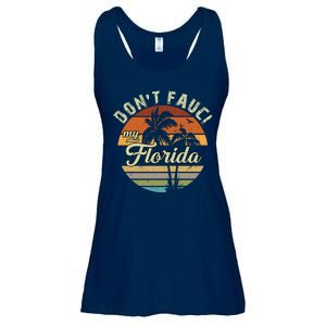 Don't Fauci My Florida Retro Palm Trees Ladies Essential Flowy Tank