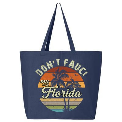 Don't Fauci My Florida Retro Palm Trees 25L Jumbo Tote