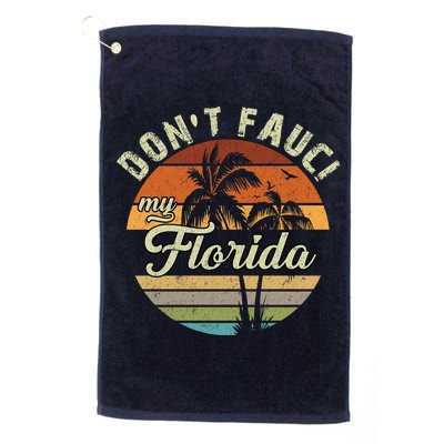 Don't Fauci My Florida Retro Palm Trees Golf Towel