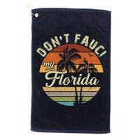 Don't Fauci My Florida Retro Palm Trees Golf Towel