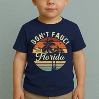 Don't Fauci My Florida Retro Palm Trees Toddler T-Shirt
