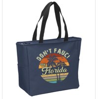 Don't Fauci My Florida Retro Palm Trees Zip Tote Bag