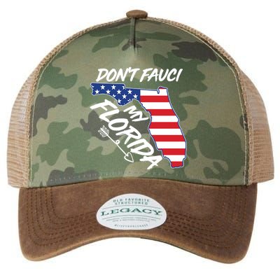 Don't Fauci My Florida USA American Flag State Legacy Tie Dye Trucker Hat