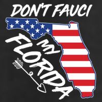 Don't Fauci My Florida USA American Flag State Adult Drive Performance Visor