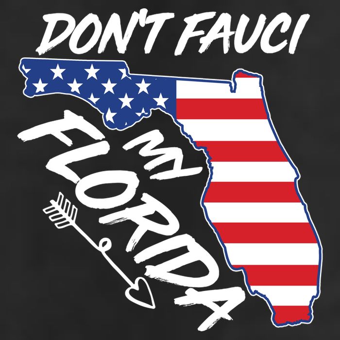 Don't Fauci My Florida USA American Flag State Adult Drive Performance Visor