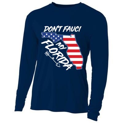 Don't Fauci My Florida USA American Flag State Cooling Performance Long Sleeve Crew