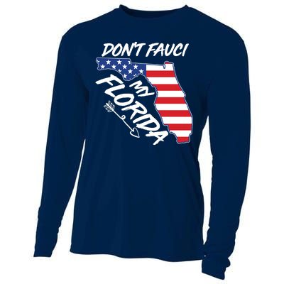 Don't Fauci My Florida USA American Flag State Cooling Performance Long Sleeve Crew