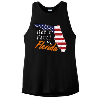 Don't Fauci My Florida Vintage Ladies PosiCharge Tri-Blend Wicking Tank