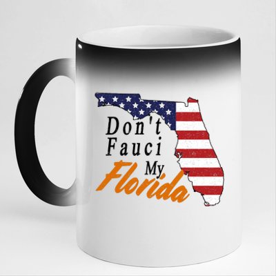 Don't Fauci My Florida Vintage 11oz Black Color Changing Mug