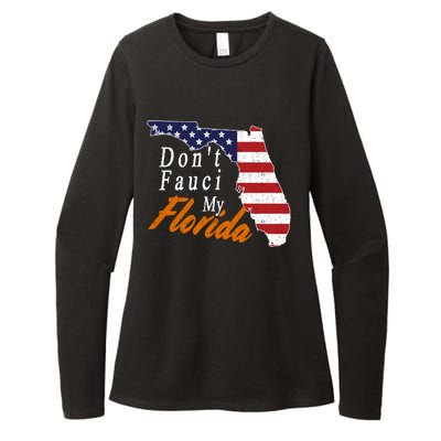 Don't Fauci My Florida Vintage Womens CVC Long Sleeve Shirt