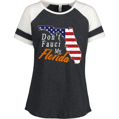 Don't Fauci My Florida Vintage Enza Ladies Jersey Colorblock Tee