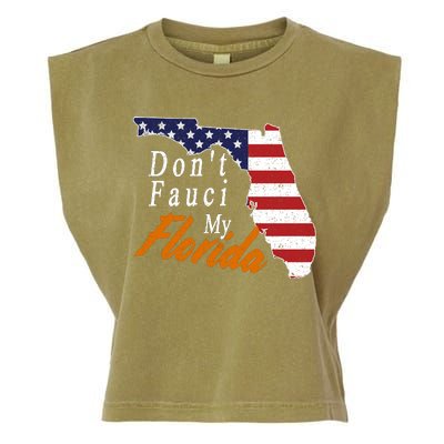 Don't Fauci My Florida Vintage Garment-Dyed Women's Muscle Tee