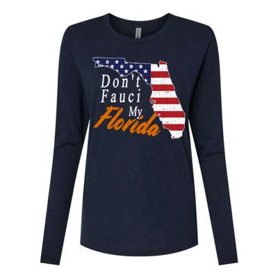 Don't Fauci My Florida Vintage Womens Cotton Relaxed Long Sleeve T-Shirt