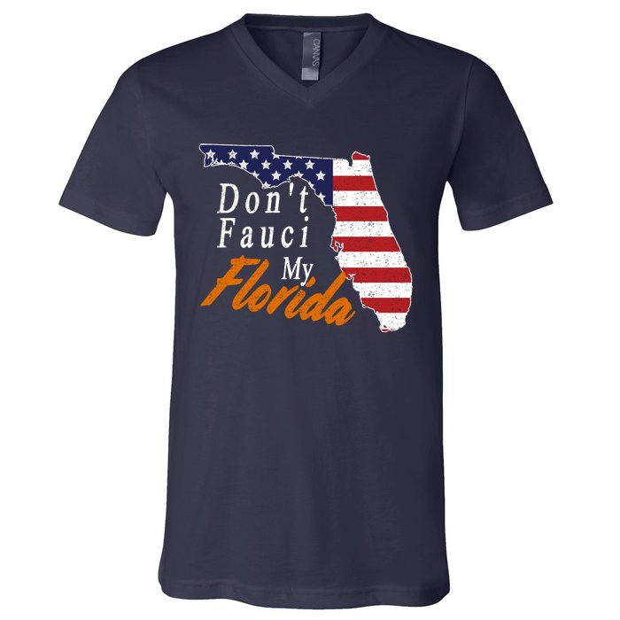 Don't Fauci My Florida Vintage V-Neck T-Shirt