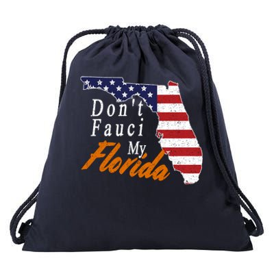 Don't Fauci My Florida Vintage Drawstring Bag