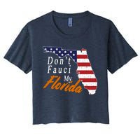 Don't Fauci My Florida Vintage Women's Crop Top Tee