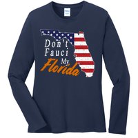 Don't Fauci My Florida Vintage Ladies Long Sleeve Shirt