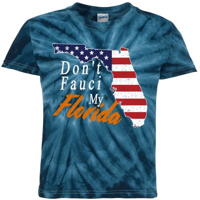 Don't Fauci My Florida Vintage Kids Tie-Dye T-Shirt