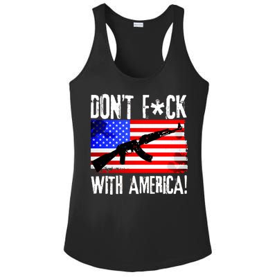 Don't F*ck With America! Ladies PosiCharge Competitor Racerback Tank