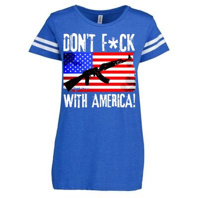 Don't F*ck With America! Enza Ladies Jersey Football T-Shirt