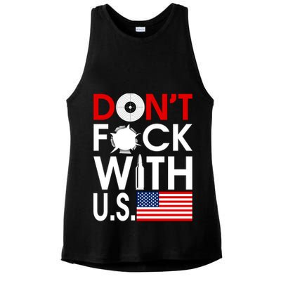 Don't F*ck With US Ladies PosiCharge Tri-Blend Wicking Tank