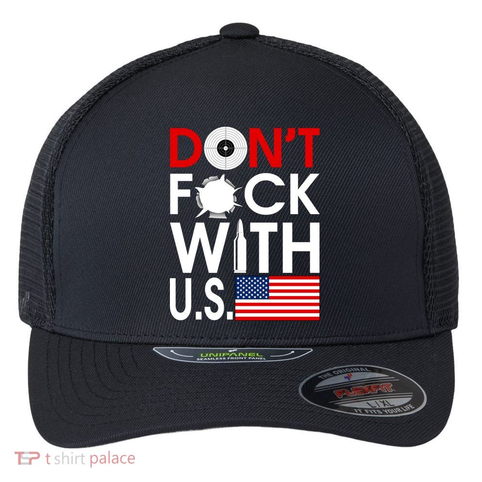 Don't F*ck With US Flexfit Unipanel Trucker Cap