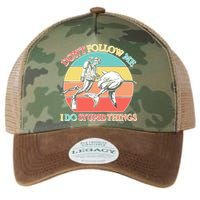 Don't Follow Me I Do Stupid Things Scuba Diver Legacy Tie Dye Trucker Hat